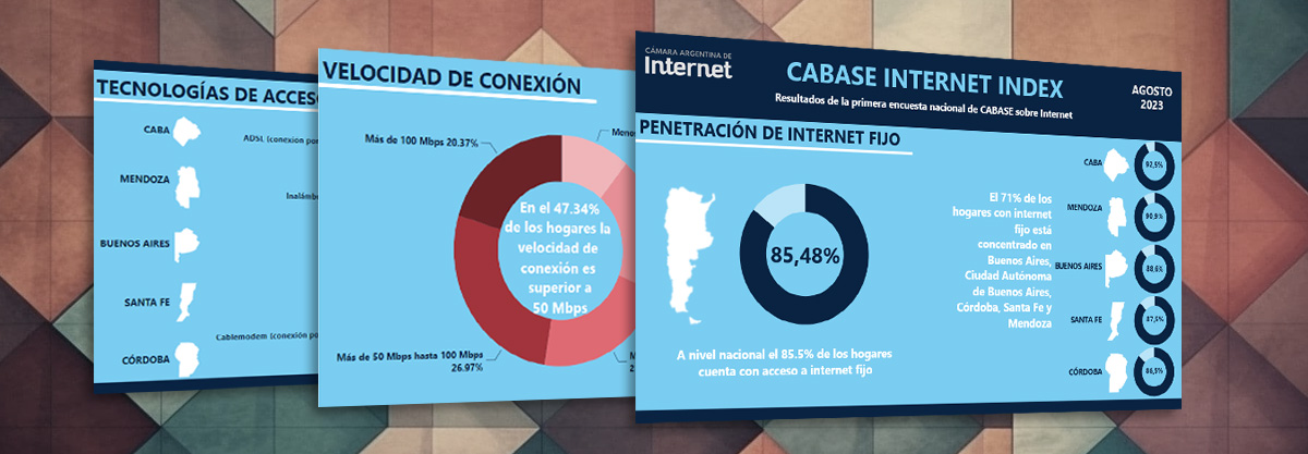 El 47% de las conexiones a internet en hogares argentinos supera los 50 Mbps
